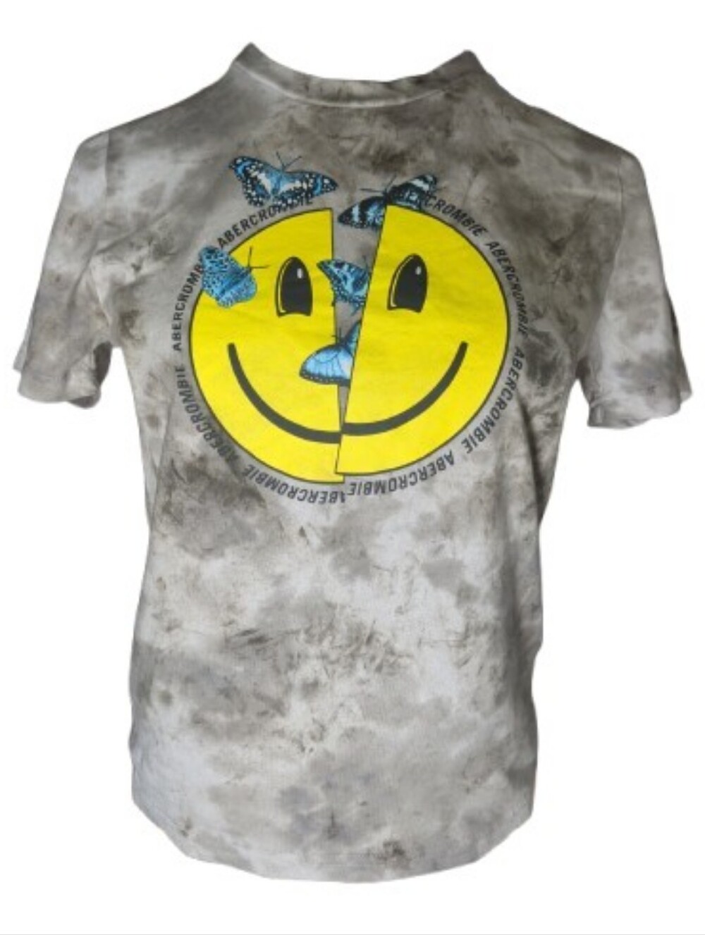 A&F Kids Tie-Dye Butterfly Smiley Tee 🦋 Size 9/10